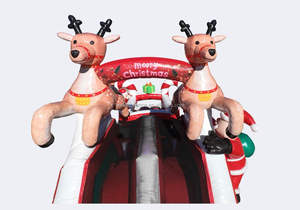 Gran Castillo Inflable con Temática <span class=keywords><strong>de</strong></span> Santa Claus, Casa <span class=keywords><strong>de</strong></span> Brinco Inflable, Pista <span class=keywords><strong>de</strong></span> Obstáculos, Juego <span class=keywords><strong>de</strong></span> Parque <span class=keywords><strong>de</strong></span> Diversiones, Castillo Inflable para Niños - Product Image 5