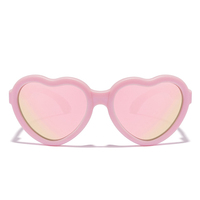 New Children's Sunshade Male Female Baby Creative Glasses Love Soft Silicone Fashion Baby TAC Polarized Sunglasses 2026