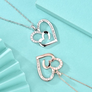 GP121 Sempre Mia Madre Per Sempre Mia Amica Ciondolo a Cuore per Collana <span class=keywords><strong>Gioielli</strong></span> Speciali per Donne Regali per la Festa della Mamma - Product Image 4