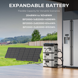 5000W Emergency Power Supply Portable Lithium Station Solar <b>Generator</b> Kit With Folding Panels BP2000E PRO 2200w 3000w Ups Portal - Product Image 2
