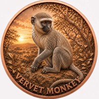 Pièce de monnaie en cuivre pur 999 de 1 oz, Afrique, ultra-relief, couleur intense, édition UV préférée