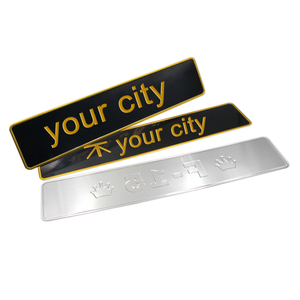 Placa de números de coche, accesorio <span class=keywords><strong>Universal</strong></span> personalizado de 12 meses, 100% probado, de alto rendimiento - Product Image 5
