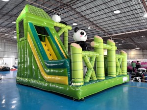 <span class=keywords><strong>Château</strong></span> gonflable pour enfants sur le thème du panda, parc d'attractions, avec toboggan et parc d'escalade - Product Image 5