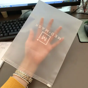 의류 포장을위한 사용자 정의 인쇄 투명 젖빛 플라스틱 지퍼 가방 도매 주문 허용 - Product Image 4