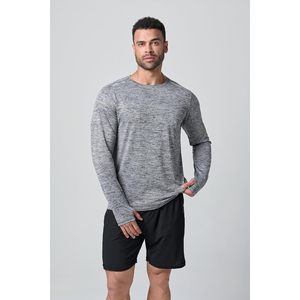 <b>Men's</b> Dry Fit <b>Long</b> Sleeve T Shirts 3 Pack Lightweight Athletic Performance Tops Moisture Wicking Hiking Outdoor Apparel - Product Image 2