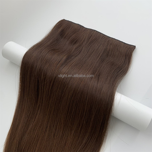 Vendeurs de cheveux vierges en gros Extensions de cheveux à <span class=keywords><strong>clip</strong></span> sans couture Extensions de cheveux à <span class=keywords><strong>clip</strong></span> Sac en PVC Double trame de cheveux brésiliens fabriquée à la machine - Product Image 6
