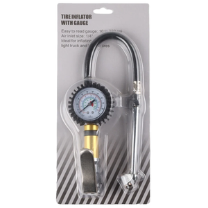 Gonfleur de pneus avec manomètre Mandrin à air robuste 220PSI Tuyau plus long <span class=keywords><strong>Accessoires</strong></span> pneumatiques - Product Image 6