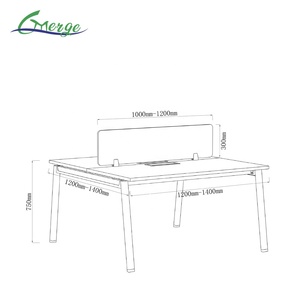 Escritorio de Oficina Moderno de Metal de Último Diseño, Estación de Trabajo para Edificio de Oficinas, Gran Venta <span class=keywords><strong>2026</strong></span>, Muebles de Estación de Trabajo para Computadora a Bajo Precio - Product Image 5