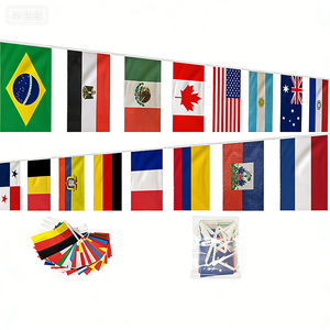 Lot <span class=keywords><strong>de</strong></span> 48 drapeaux <span class=keywords><strong>de</strong></span> pays <span class=keywords><strong>de</strong></span> <span class=keywords><strong>la</strong></span> <span class=keywords><strong>Coupe</strong></span> <span class=keywords><strong>du</strong></span> <span class=keywords><strong>Monde</strong></span> <span class=keywords><strong>de</strong></span> football en polyester, guirlande <span class=keywords><strong>de</strong></span> fanions internationaux pour événements sportifs - Product Image 4