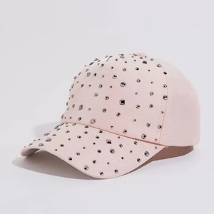 Unisex 5-Panel Formal Sporty <b>Waterproof</b> Corduroy Baseball <b>Cap</b> with Diamond Rhinestone Fruit Design - Product Image 4