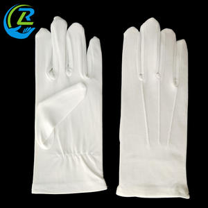 Guante largo de algodón Fourchette Tres costillas en la espalda Puño elástico para desfiles Papá Noel - Product Image 3