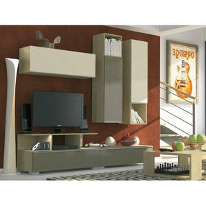 モダンなリビングルーム家具TVユニットMHHQ105ホームTVエンターテインメントウォールユニット - Product Image 1