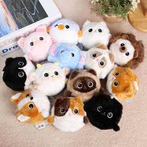 Juguetes Songshan al por mayor: Bolas de espuma viscoelástica para aliviar la presión, muñeco de peluche de 10 cm, colgante de erizo, gato, delfín de río, llavero - Product Image 1