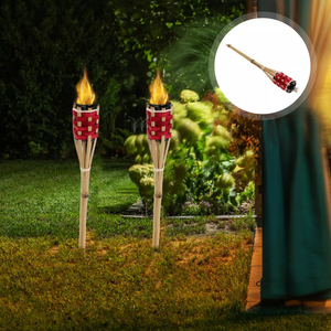 Illuminazione all'aperto torce di bambù torcia di bambù classica trama giardino di nozze torcia Festival - Product Image 4