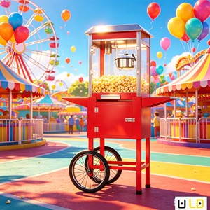 Machine à Popcorn Commerciale Sphérique Automatique avec Moteur Électrique et Capacité de Production de Popcorn - Product Image 2