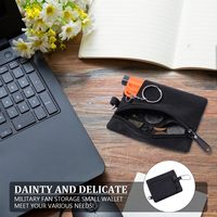 Pochette Molle personnalisée, portefeuille d'extérieur, étui portable pour clés et cartes avec mousqueton, sac de rangement pour pièces de monnaie, petite bourse suspendue