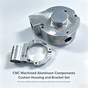 Unidad de Accionamiento de Bomba Industrial Mecanizada por CNC con Diseño Personalizado, Carcasa Fundida con Recubrimiento Rojo y Componentes de Transmisión de Cubo de Polea Mecanizado - Product Image 3