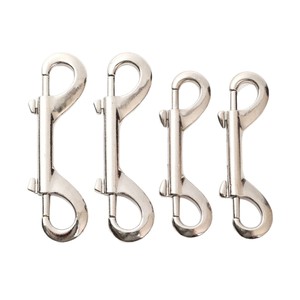 Double Headed P <b>Hook</b> Alloy <b>Snap</b> <b>Hook</b> 90mm 100mm Pet Leash Bag Outdoor Hiking Accessory - Product Image 2