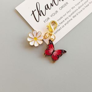 Colourful Oil Drip Enamel Hot Selling Alloy Colored Zouju Butterfly Pendant Keychain Bag Pendant Mobile Phone Pendant - Product Image 6