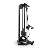 Equipo de gimnasio comercial: Máquina de cable cruzado individual con carga de pin, torre de poleas para dominadas de pie