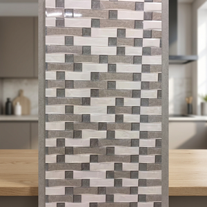 Carreaux de mur en céramique 3D à motif de pierre naturelle 12x24 30x60 cm Carreaux de porcelaine d'extérieur à élévation brillante et brillante - Product Image 5