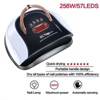Lampe UV LED Séchoir à Ongles Portable 256W, Professionnelle pour Vernis Semi-Permanent, Séchage Rapide, Idéale pour Salon et Usage Domestique