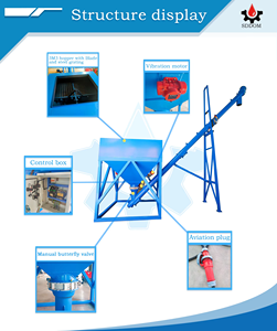 1m3 đến 8m3 túi lớn xi măng Silo Phễu băng tải trục vít với thang cho nhà máy bê tông Trộn khô - Product Image 2