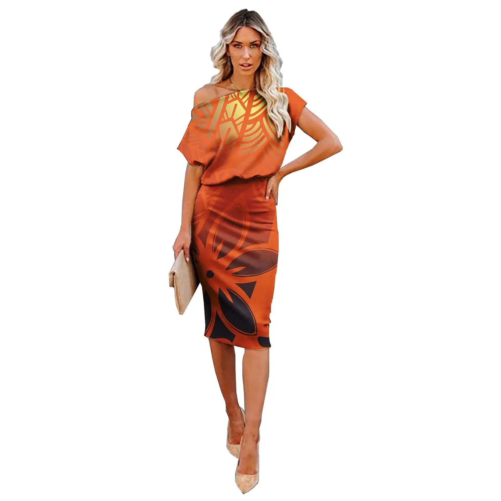 Drop Shipping Pacific Islands Polynesian Tribal Dress Print on Demand Cozy Dress New Fashion Women Clothing