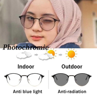Gafas Fotocromáticas Anti-Radiación y Anti-Luz Azul para Hombre y Mujer, Lentes de Sol con Cambio Automático de Color, Montura con Lentes que Cambian de Color