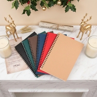 AI-MICH Vente en gros de carnets personnalisés A5 2026 avec paillettes transparentes en PET, ensemble cadeau avec stylo à logo personnalisé