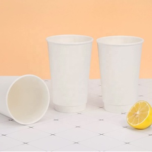 Gobelets en papier kraft gaufré à double paroi jetables biodégradables de 16 oz, 8 oz et 12 oz avec logo personnalisé imprimé - Product Image 1