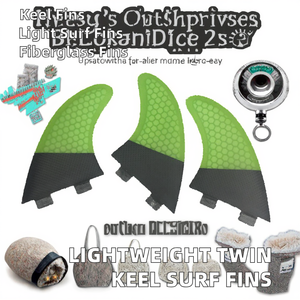 Aletas Ligeras para <span class=keywords><strong>Tabla</strong></span> de <span class=keywords><strong>Surf</strong></span>, Diseño de Doble <span class=keywords><strong>Quilla</strong></span>, con 2 Aletas Flotantes para Tablas de <span class=keywords><strong>Surf</strong></span> Tipo Fish, Disponibles en Tamaños de Aleta Simple y Doble - Product Image 2