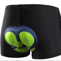 Nouveau style de culotte de cyclisme unisexe avec coussinet anti-frottement en silicone pour VTT, respirante, anti-humidité et absorbant les chocs