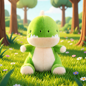 Peluche di Dinosauro Verde Carino - Morbido e Adorabile per Bambini - Product Image 4