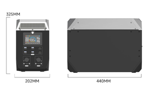 สถานีไฟฟ้าพกพา 2000W ชาร์จเร็ว AC/DC ชาร์จซ้ำได้ 110V/220V เครื่องกำเนิดไฟฟ้า 640,000mAh สำหรับจัดเก็บพลังงานกลางแจ้ง - Product Image 3
