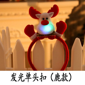 Christmas <b>LED</b> Headbands Party Favors Decoration Supplies Xmas Gifts Photo Booth <b>Tree</b> Snowman Reindeer Antlers Santa <b>Light</b> Hat - Product Image 5