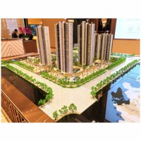 Modelo a escala arquitectónica 3D personalizado para empresa de promoción inmobiliaria y aplicación de Villa