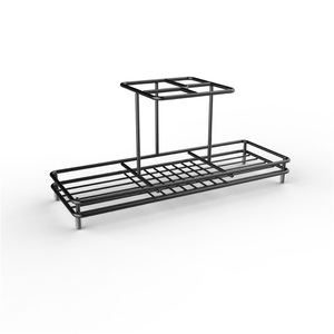 Hotel <b>Corner</b> Modern Lattice Zinc Alloy Countertop Storage Rack Eco-Friendly Toothbrush Holder Bathroom Toilet Toothpaste Rack - Product Image 3