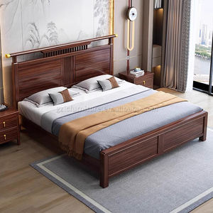 Base de <span class=keywords><strong>Cama</strong></span> Moderna King/Queen con <span class=keywords><strong>Cajones</strong></span> de Almacenamiento de Madera Maciza y Respaldo Alto para Dormitorio Familiar u Hotel - Product Image 2