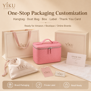 Yiku Trousse de Toilette en Cuir Véritable Motif Croco Style Vintage de Luxe pour Femme, Organisateur de Voyage Portable pour Cosmétiques et Maquillage - Product Image 3
