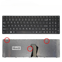 Nouveau clavier d'ordinateur portable russe pour LENOVO G580 Z580 Z580A G585 Z585 G590 T4G8-RU, bordure noire