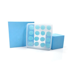 8 paires de bouchons d'oreille en <span class=keywords><strong>cire</strong></span> réutilisables pour le sommeil Protection auditive Réduction du bruit Bouchon d'oreille en gel de silicone pour dormir et nager - Product Image 3
