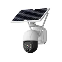 Outdoor Security Ptz Lte 4G 5 MP Solar Battery Backup Wireless Ring Security Cam On Solar Energy Icsee Solar CCTV Camera