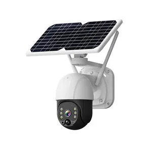 wifi kamera keamanan baterai cadangan Suppliers-Baru 360 Keamanan Outdoor Ptz Lte 4G 5Mp Solar Baterai Cadangan Nirkabel Cincin Kamera Keamanan Pada Energi Surya Icsee Solar Kamera CCTV