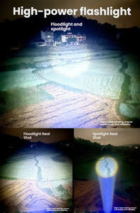 Linterna Táctica Telescópica Integrada con Zoom Remoto, de Aleación de Aluminio, Recargable por USB, Resistente al Agua IP65, Más de <span class=keywords><strong>5000</strong></span> Lúmenes - Product Image 4