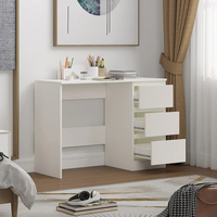 Table de toilette en bois au design élégant et minimaliste, construction durable, avec tiroirs pour la chambre à coucher