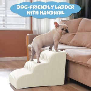 Hondentrappen 2-traps, hoge dichtheid schuim, waterdichte, wasbare hoes voor kleine honden & katten, geschikt voor bed/bank/sofa/auto. - Product Image 3