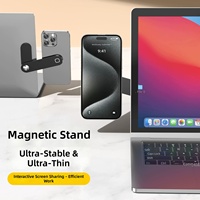 Support d'extension magnétique pour écran de tablette, support latéral pour ordinateur portable, support de téléphone en fonte, avec logo personnalisé, best-seller