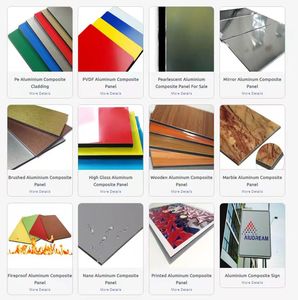 Panneau de porte de garage en aluminium composite sans cadre Alucobond Marble 3D - Product Image 2