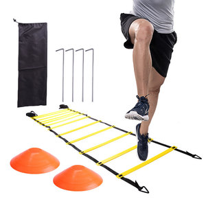 Nouvelle mode de jeu de cônes pliables équipement d'entraînement réglable pour ballon de football en cuir échelle d'agilité en PVC pour usage sportif - Product Image 4